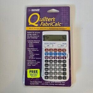 NEW Calculated Industries Quilter’s FabriCalc Quilt Design & Fabric Estimator